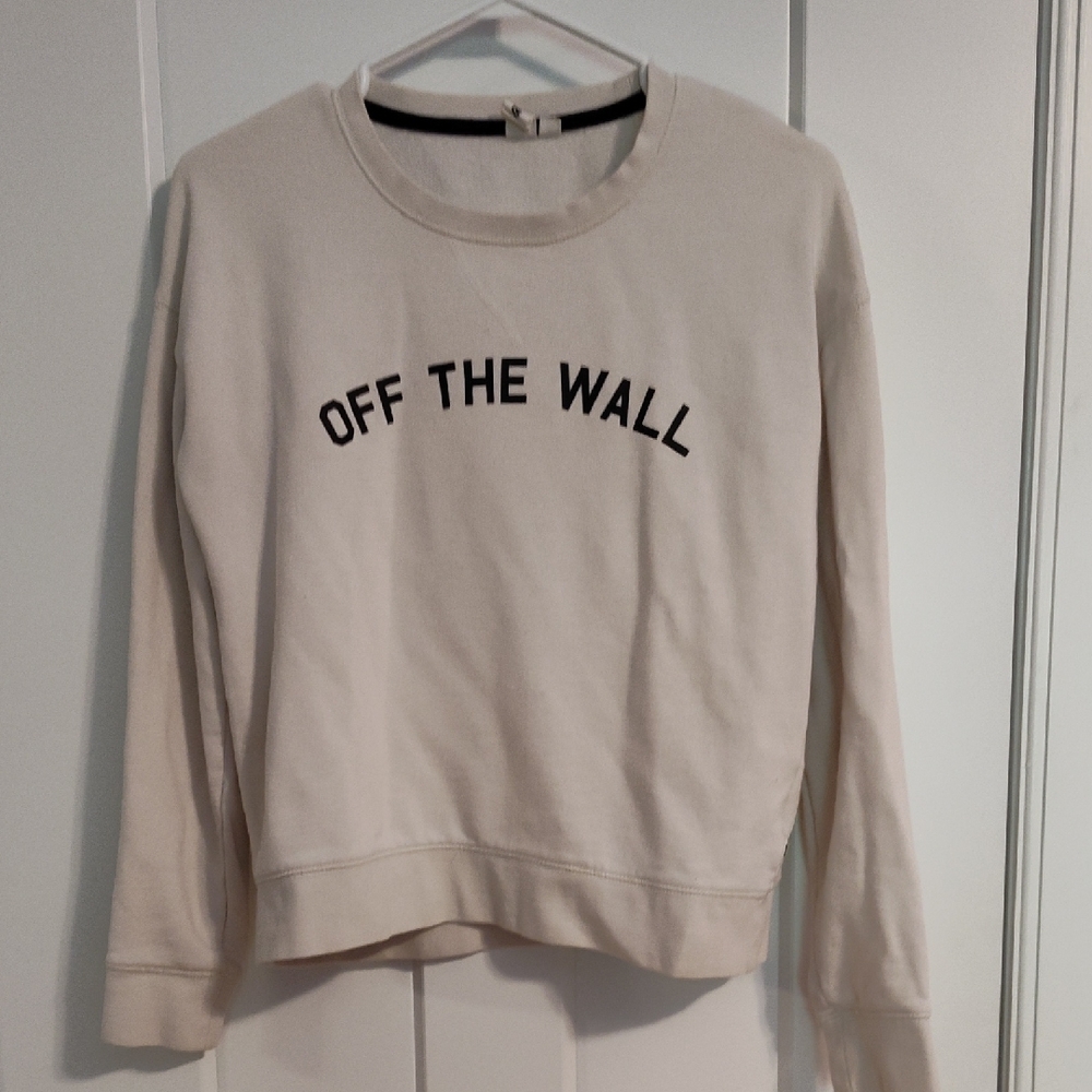 Vans Women's Cream Crew Neck Sweater